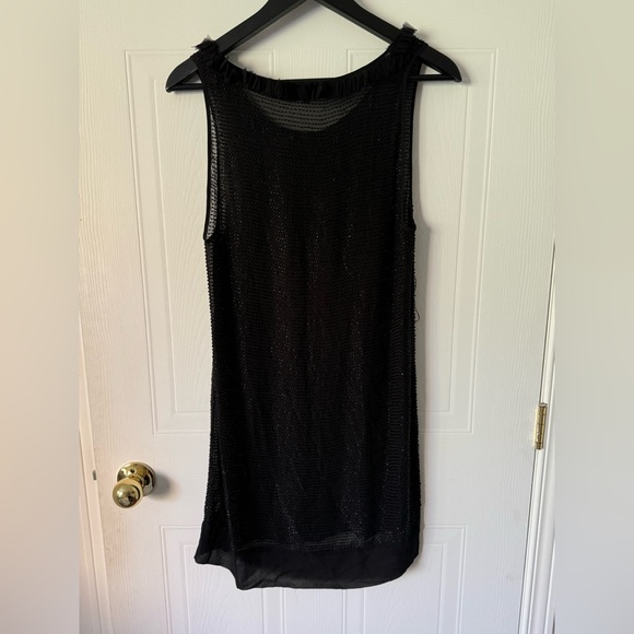 BCBGMaxAzria Runway sequin dress black  sizeXS vintage - Picture 3 of 12